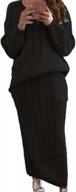 chartou женская зимняя короткая трикотажная юбка-свитер, комплект из 2 предметов одежды логотип