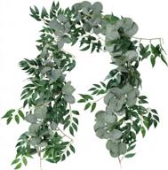 add a touch of elegance with windiy's 5.9' artificial willow vines and eucalyptus garland - perfect for weddings and home decor logo