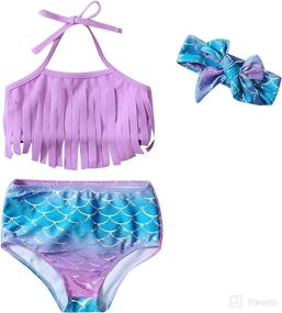img 4 attached to Swimsuit Tassels Pinapple Bowknot Swimwear Apparel & Accessories Baby Boys good in Clothing