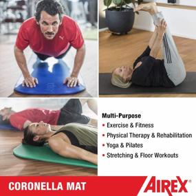 img 2 attached to Premium AIREX Coronella Exercise Mat For Home Workouts, Rehabilitation, Strength Training & More!