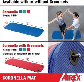 img 1 attached to Premium AIREX Coronella Exercise Mat For Home Workouts, Rehabilitation, Strength Training & More!