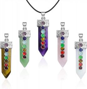 img 4 attached to 7 Chakra Crystal Necklace Pendant For Women, Men, And Girls - Healing Gemstone Jewelry For Birthdays And Gifts