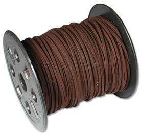 img 1 attached to 10 Feet Dark Brown Faux Leather Suede Necklace Cord - Ultra Microfiber Material for Superior Quality