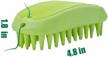 green zoopolr pet silicone shampoo brush: perfect for long & short hair medium-large dogs & cats! logo