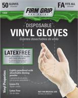 firm grip vinyl glove, 50-count (1 pack) logo