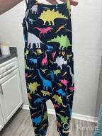img 1 attached to Cute and Comfy Sleeveless Toddler Jumpsuit Dinosaur Playsuit for Girls review by Carmen Martinez