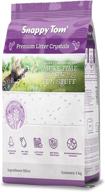 💎 snappy tom crystal cat litter: odor-eliminating lavender scented crystal litter (4.4 lbs) logo