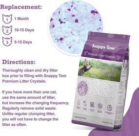 img 3 attached to 💎 Snappy Tom Crystal Cat Litter: Odor-Eliminating Lavender Scented Crystal Litter (4.4 lbs)