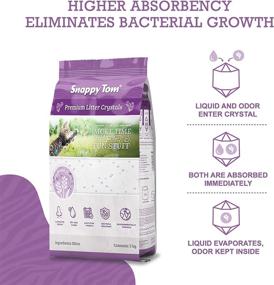 img 1 attached to 💎 Snappy Tom Crystal Cat Litter: Odor-Eliminating Lavender Scented Crystal Litter (4.4 lbs)