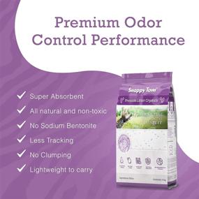 img 2 attached to 💎 Snappy Tom Crystal Cat Litter: Odor-Eliminating Lavender Scented Crystal Litter (4.4 lbs)