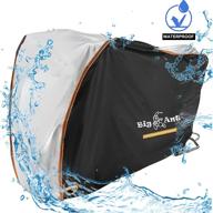 big ant motorcycle cover: waterproof, all season protection with lock-holes, reflective design & storage bag - fits up to 96.5 inches логотип