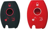 🔑 enhanced protection for mercedes benz key fob: kawihen silicone cover - fit w203 w210 w211 amg w204 c e r cl gl s sl bga cls clk cla slk classe iyz3312 логотип