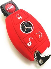 img 1 attached to 🔑 Enhanced Protection for Mercedes Benz Key Fob: KAWIHEN Silicone Cover - Fit W203 W210 W211 AMG W204 C E R CL GL S SL BGA CLS CLK CLA SLK Classe IYZ3312