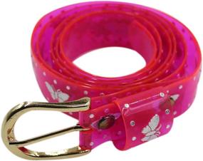 img 3 attached to Women Girls Candy Butterfly Transparent Women's Accessories : Belts