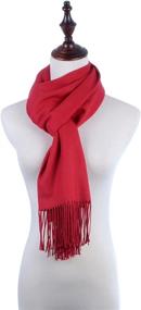 img 2 attached to Versatile Oversized Cashmere Blanket Tassels Women's Accessories : Scarves & Wraps