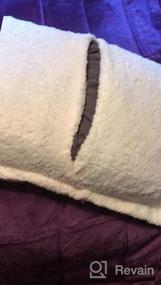 img 6 attached to Комплект плюшевых фиолетовых постельных одеял - 3-слойное фланелевое флисовое одеяло размера "queen-size" и бархатное одеяло из шерпы с 2 наволочками. Тяжелое тепло для зимы, дышащая и моющаяся для максимального комфорта.
