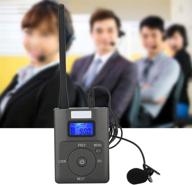 📻 portable 3.5mm low-power fm transmitter stereo radio adapter with lcd display - ideal for tourism, meetings, campus, and home wireless audio logo