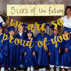 img 2 attached to We Are So Proud Of You Banner Gold Glitter,Gold Congratulations Graduation Banner, Graduation Decorations 2023 Banner, Congrats Grad Party Decorations Supplies