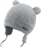 warm & cozy kids beanie: duoyeree cable knit baby hat for toddler girls fall/winter logo