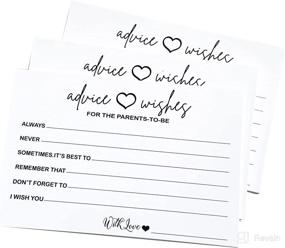 img 2 attached to 👶 Baby Shower Games Card Advice - RXBC2011 Pack of 50 Wishes and Advice Cards for New Mommy and Daddy