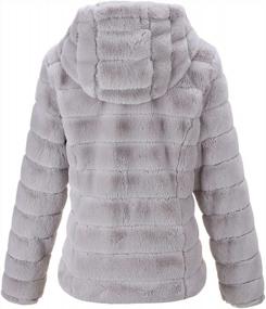 img 3 attached to Warm And Stylish Women'S Faux Fur Coat With Shearling