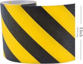 img 3 attached to Ensure Safety With Anti-Slip Traction Tape: Longer And Wider 8" × 30 Feet Size, 80 Grit, Strong Abrasive Adhesive For Indoor/Outdoor Use, Best Grip And Friction For Stairs And Tread Step - Buy Now!