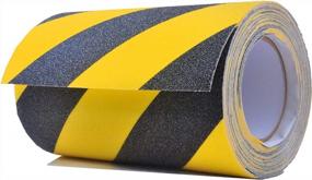 img 4 attached to Ensure Safety With Anti-Slip Traction Tape: Longer And Wider 8" × 30 Feet Size, 80 Grit, Strong Abrasive Adhesive For Indoor/Outdoor Use, Best Grip And Friction For Stairs And Tread Step - Buy Now!