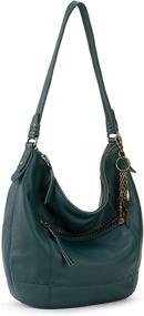 img 3 attached to Sak Sequoia Leather Black Floral Women's Handbags & Wallets - Hobo Bags