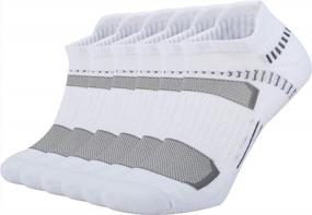 img 4 attached to ONKE Unisex No Show Socks: Mesh Ventilating Comfort Fit, Tab Cushioned For Running Athletic Sport Exercise