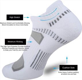 img 1 attached to ONKE Unisex No Show Socks: Mesh Ventilating Comfort Fit, Tab Cushioned For Running Athletic Sport Exercise