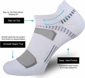 img 2 attached to ONKE Unisex No Show Socks: Mesh Ventilating Comfort Fit, Tab Cushioned For Running Athletic Sport Exercise