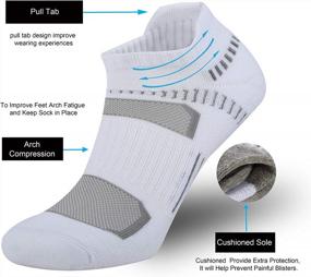 img 3 attached to ONKE Unisex No Show Socks: Mesh Ventilating Comfort Fit, Tab Cushioned For Running Athletic Sport Exercise