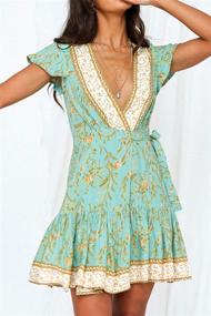 img 3 attached to ZESICA Womens Summer Bohemian Floral Women's Clothing ~ Dresses