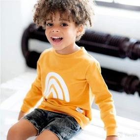 img 3 attached to 👶 Mama's Girl Sweatshirt: Baby Boy's Long Sleeve T-Shirt Pullover Tops - Comfy One Piece Fall/Winter Outfit