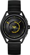 ⌚ emporio armani smart stainless steel touchscreen watch logo
