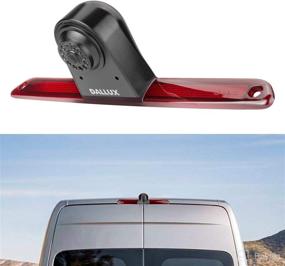 img 4 attached to 📷 DALLUX Sprinter/VW Crafter Van Brake Light Backup Rear View Camera - Wide Angle Waterproof Night Vision with Microphone and Adjustable Lens - Roof Mount Reverse Cam