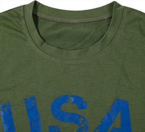 img 2 attached to Women'S American Flag Tee Shirts: USA Graphic Print Tops For Patriotic Style!