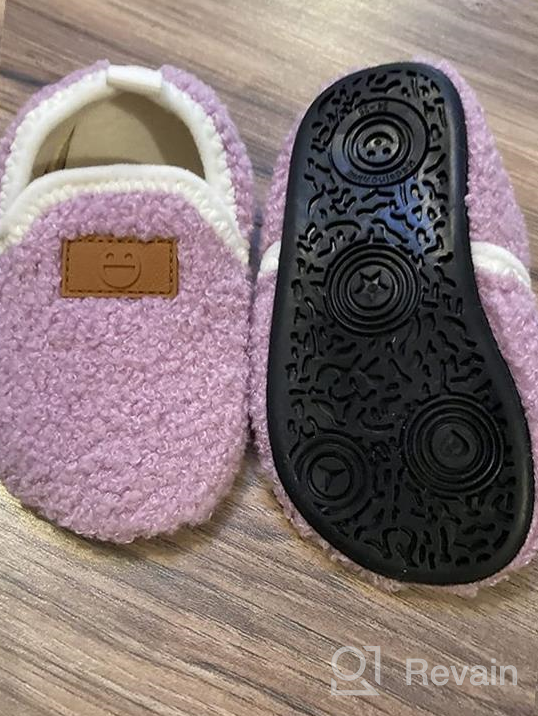 img 1 attached to 👦 Cozy and Cute Kids' Slippers with Microfleece Lining - Non-slip and Perfect for Indoor Wear review by Michael Duman