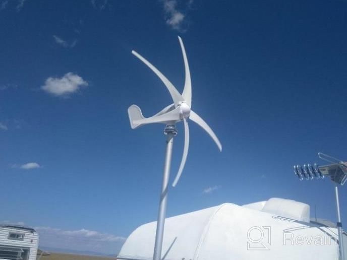 img 1 attached to 400W DC 12V Wind Turbine Generator With Controller For Marine, RV, Homes & Industrial Energy - By Happybuy review by Carmen Santos