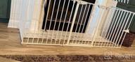 img 1 attached to 4-In-1 Child Safety Fireplace Playpen And Pet Gate: Sandinrayli'S 6-Panel Wide Barrier Metal Fence And Guard In Sleek Black, Spanning 146 Inches review by Jim Velasco