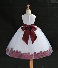 img 1 attached to 🌸 Floral Petals Birthday Dresses for Girls' Clothing - Ekidsbridal Dresses