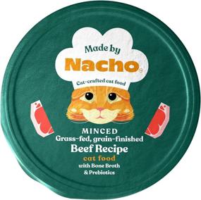 img 4 attached to 🍽️ Nacho Wet Cat Food: Minced Grass-Fed Beef in Bone Broth, Grain-Finished for Extra Hydration (10 Pack)