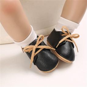 img 3 attached to 👟 BESIKIM Anti Slip Newborn 01 Brown Boys' Sneakers via Sneakers