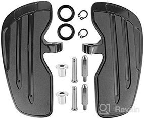 img 4 attached to 🏍️ Aramox Aluminum Front Rider Motorcycle Footpeg Kit - Enhance Comfort and Style for Indian Scout/Sixty/Bobber 2015 (Black)