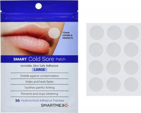 img 1 attached to Get Quick Relief From Cold Sores With SMARTMED Treatment Patches - Large Sized Pack With 36 Patches