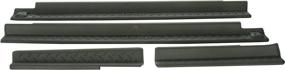 img 1 attached to 🚪 Genuine Jeep Accessories 82210106: Ultimate Black Plastic Door Sill Guard