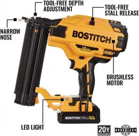 img 3 attached to BOSTITCH 20V MAX* Cordless Brad Nailer Kit, 18GA - BCN680D1 | Powerful & Reliable Nailing Solution!