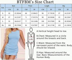 img 1 attached to BTFBM Sleeveless Bodycon Drawstring Dresses Women's Clothing : Dresses