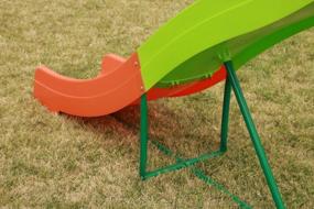 img 1 attached to SLIDEWHIZZER 8Ft Kids Play Outdoor Playground Slide Indoor Plastic Slide - Backyard Toy Slide Playset - Large Slides For Kids - Kids Slides For Backyard - Playsets With Slide - Outdoor Toys Playground