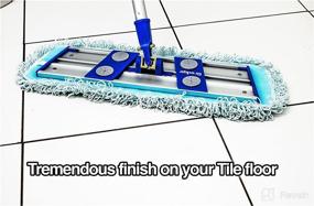 img 1 attached to 🧹 Ultimate Floor Care Kit: 3-Pack 15.5" Dredge™ Drag Resistant Microfiber Mop Pad Refills for Hardwood, Tile, Laminate, and Stone Floors – Dry & Wet Cleaning, Reusable